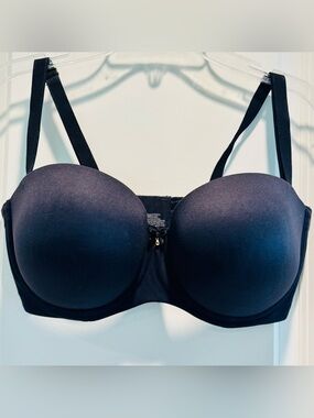 Like New! Soma 79984 Embraceable Multiway Strapless Bra, Blk AND Wm Amber, 36DDD